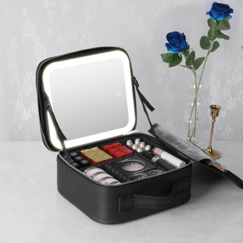 Mallette de maquillage avec lumière LED