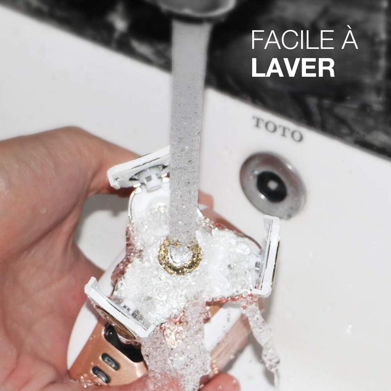 Rasoir sans fil rechargeable et étanche pour femme