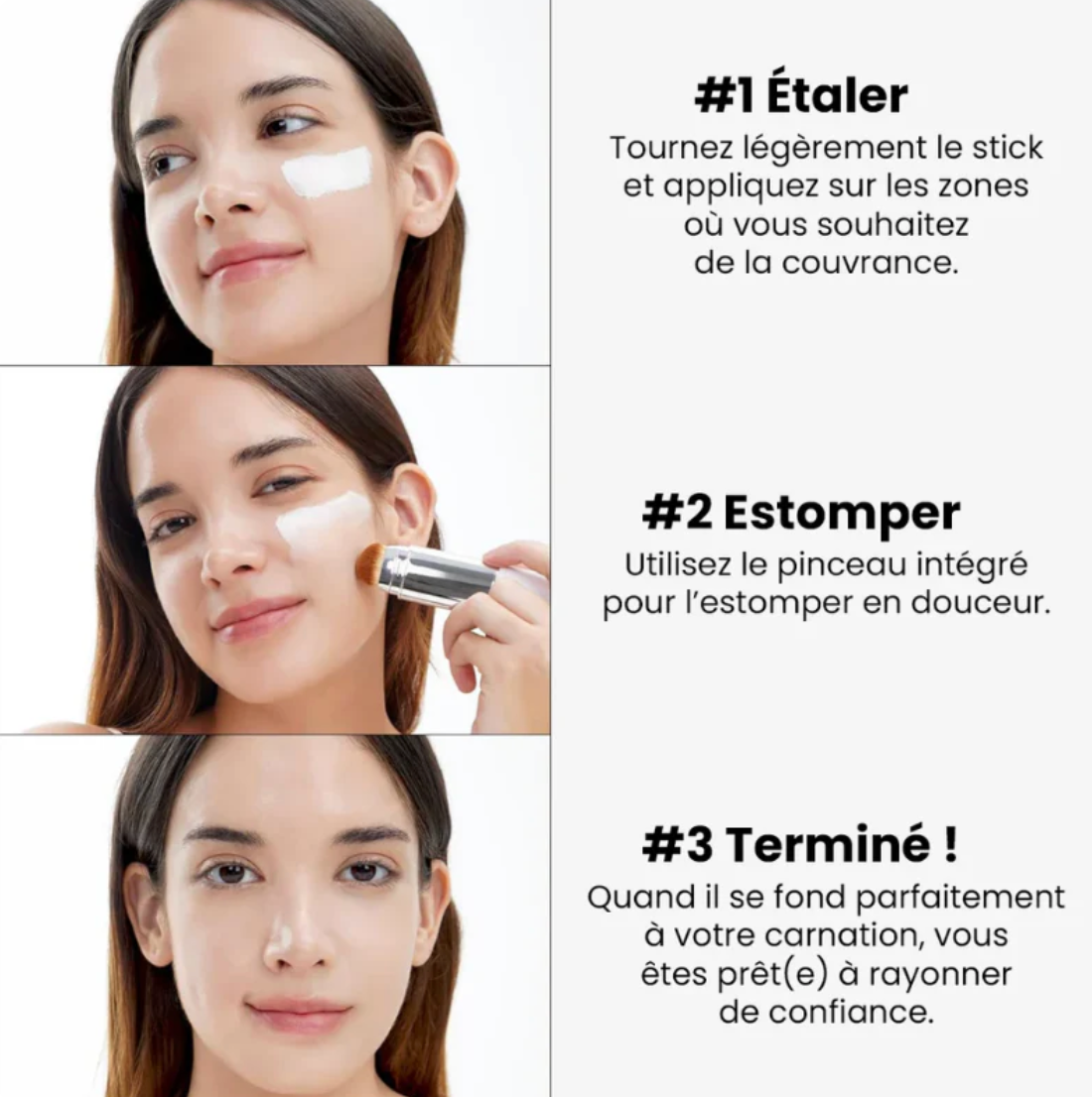 Fond de teint Intelligent avec pinceau intégré