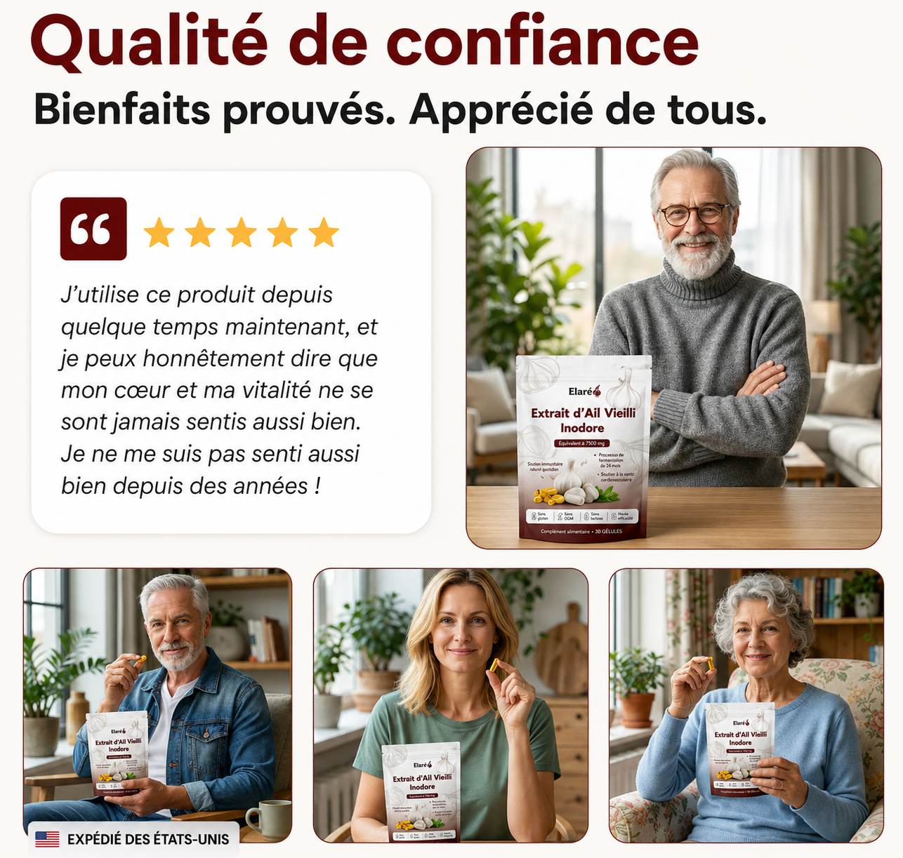 Extrait d’ail vieilli – Capsules molles inodores de 7500 mg
