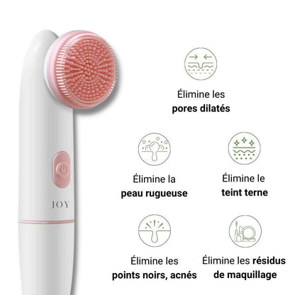 Brosse nettoyante pour le visage en silicone 2 en 1
