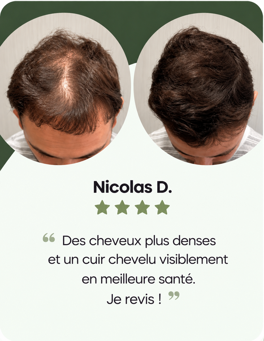 Cliente a segurar o produto