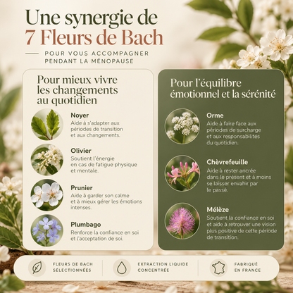 Équilibre Ménopause® – Élixir de Fleurs de Bach